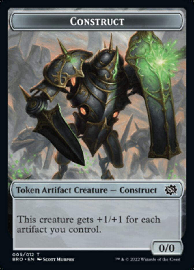 Image of Thopter // Construct (005) Double-Sided Token [The Brothers' War Tokens]