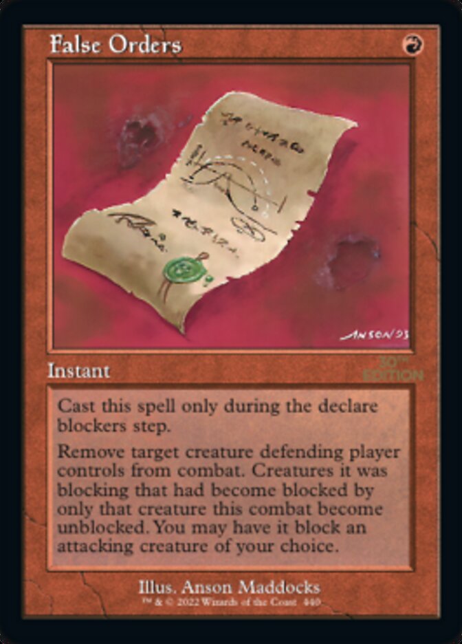 Image of False Orders (Retro) [30th Anniversary Edition]