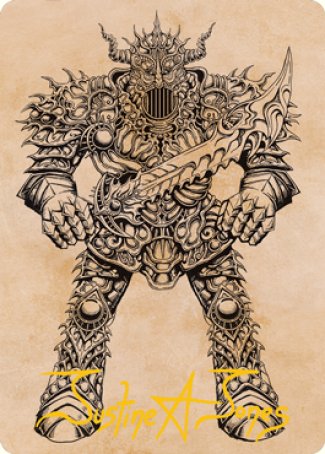 Image of Iron Golem (Showcase) Art Card (Gold-Stamped Signature) [Dungeons & Dragons: Adventures in the Forgotten Realms Art Series]