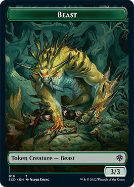 Image of Beast // Beast Double-Sided Token [Starter Commander Decks]