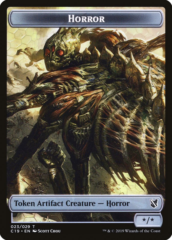 Image of Angel of Sanctions // Horror Double-Sided Token [Commander 2019 Tokens]