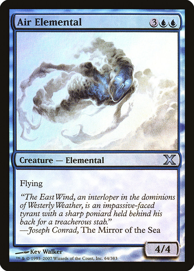 Image of Air Elemental (Premium Foil) [Tenth Edition]