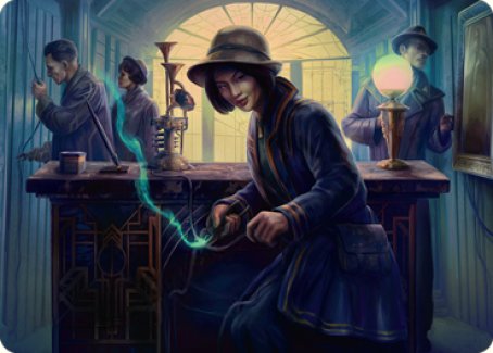Image of Wiretapping Art Card [Streets of New Capenna Art Series]