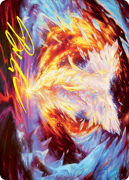 Image of Magma Opus Art Card (Gold-Stamped Signature) [Strixhaven: School of Mages Art Series]