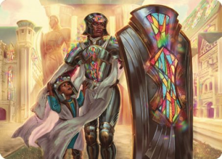 Image of Guardian of New Benalia Art Card [Dominaria United Art Series]