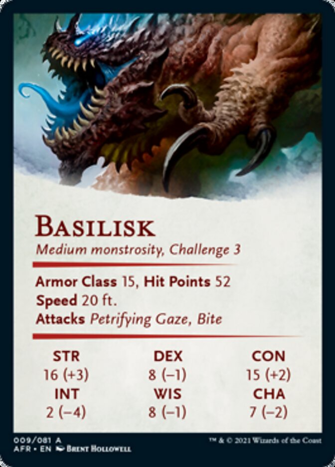Image of Basilisk Art Card [Dungeons & Dragons: Adventures in the Forgotten Realms Art Series]