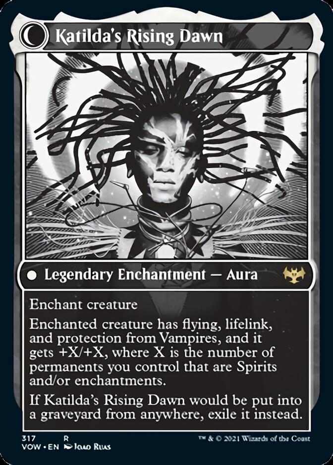 Image of Katilda, Dawnhart Martyr // Katilda's Rising Dawn (Showcase Eternal Night) [Innistrad: Crimson Vow]