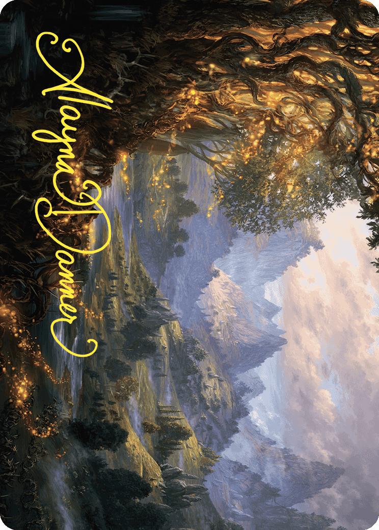 Image of Evolving Wilds Art Card (Gold-Stamped Signature) [Wilds of Eldraine Art Series]