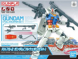 Image of Entry Grade RX-78-2 Gundam (Full Weapon Set)