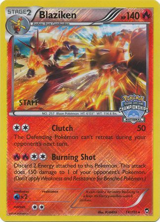 Blaziken (staff national Promo) (NM)