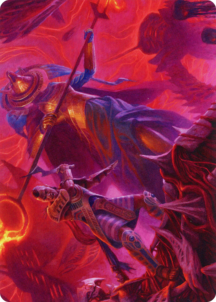 Image of Djeru and Hazoret Art Card [March of the Machine Art Series]
