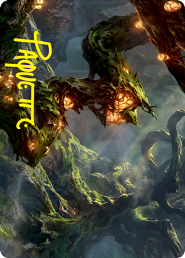 Image of Forest Art Card (Gold-Stamped Signature) [Strixhaven: School of Mages Art Series]