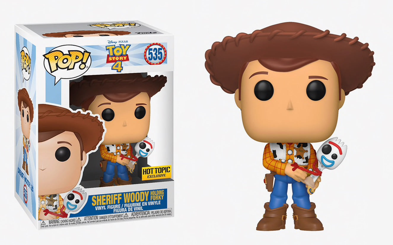 Image of Sheriff Woody Holding Forky (Hot Topic Exclusive) (Disney Toy Story 4) #535