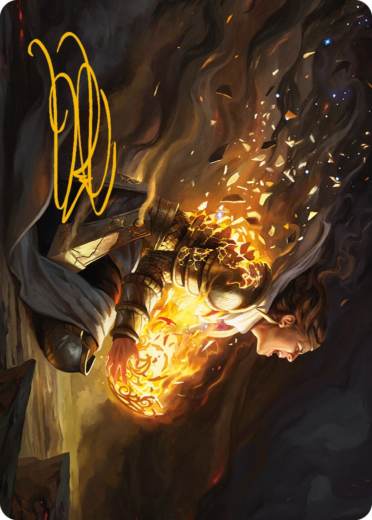Image of Vanish into Eternity Art Card (Gold-Stamped Signature) [Phyrexia: All Will Be One Art Series]