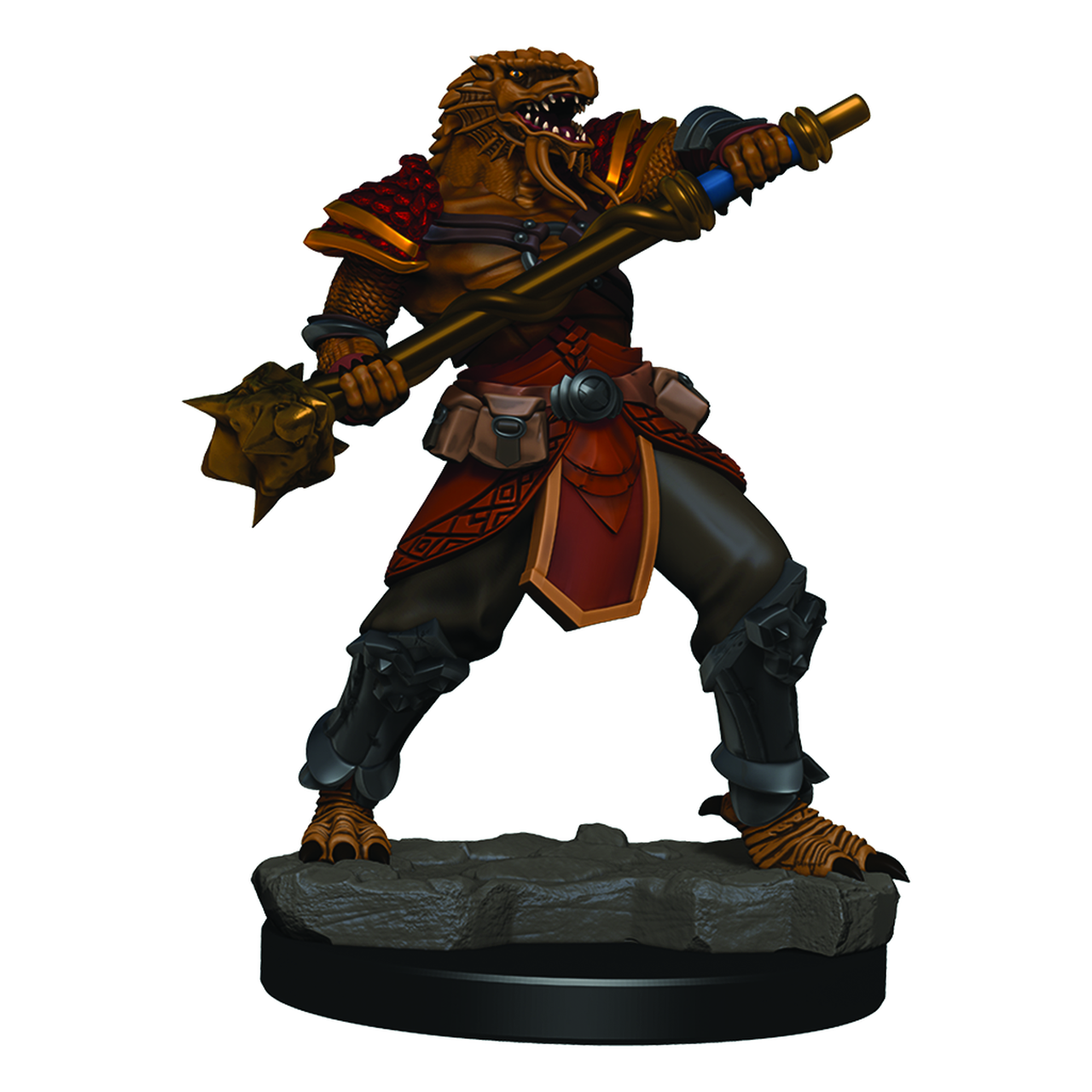 Image of Dragonborn Fighter Premium Miniature - Icons of the Realms
