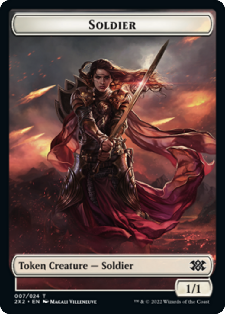 Image of Egg // Soldier Double-Sided Token [Double Masters 2022 Tokens]