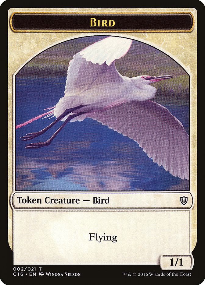 Image of Myr // Bird (002) Double-Sided Token [Commander 2016 Tokens]