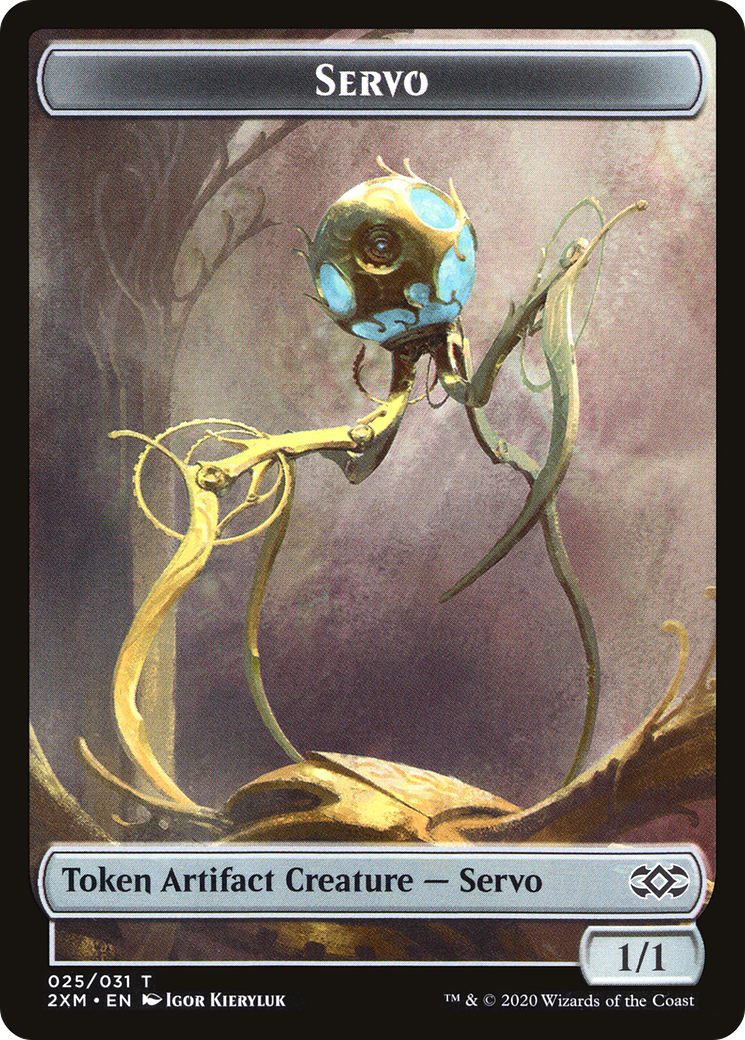 Image of Human Soldier // Servo Double-Sided Token [Double Masters Tokens]