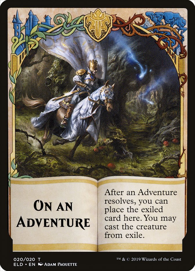 Image of On an Adventure Token [Throne of Eldraine Tokens]