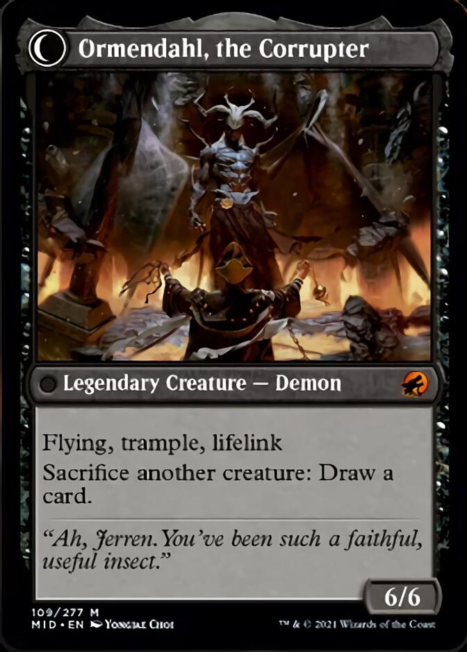 Image of Jerren, Corrupted Bishop // Ormendahl, the Corrupted [Innistrad: Midnight Hunt]