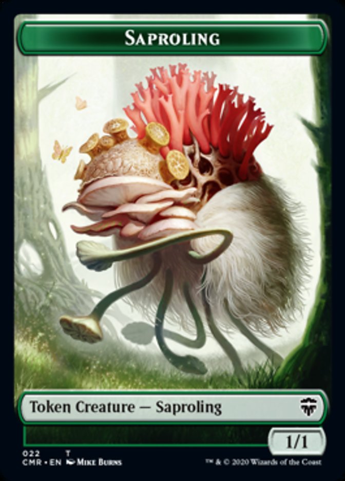 Image of Illusion // Saproling Double-Sided Token [Commander Legends Tokens]