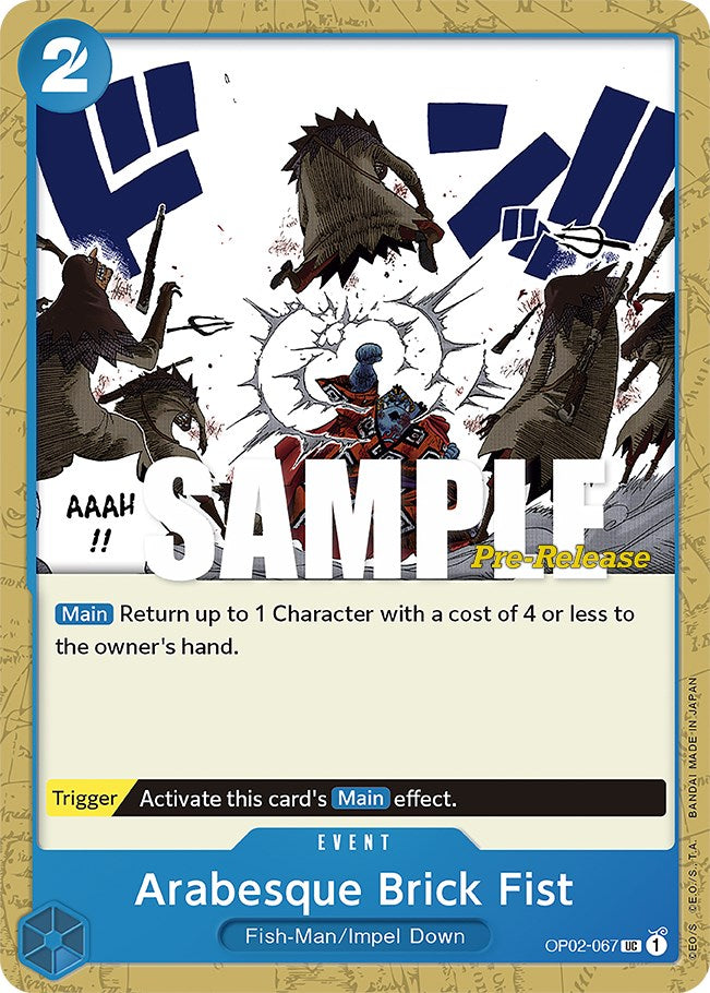 Image of Arabesque Brick Fist [Paramount War Pre-Release Cards]
