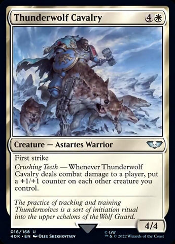 Thunderwolf Cavalry (Surge Foil) [Warhammer 40,000]