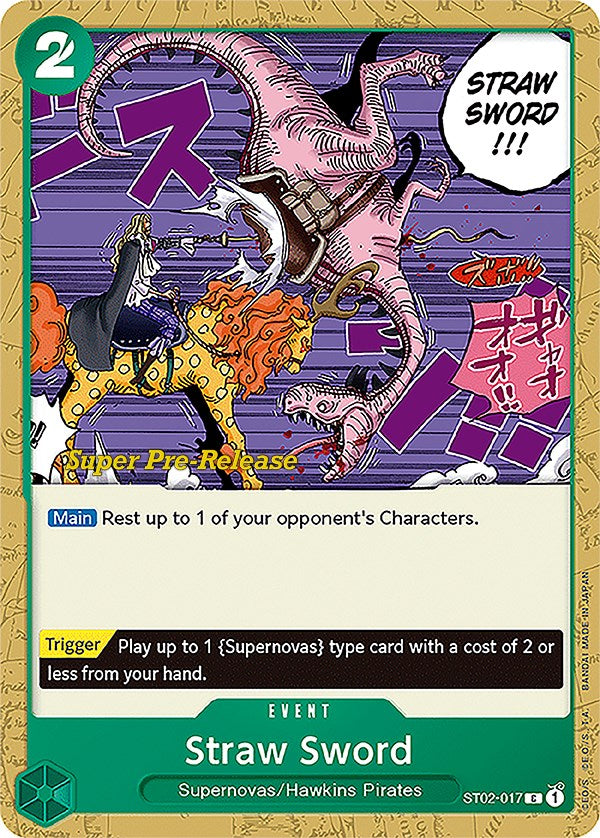 Image of Straw Sword [Super Pre-Release Starter Deck: Worst Generation]