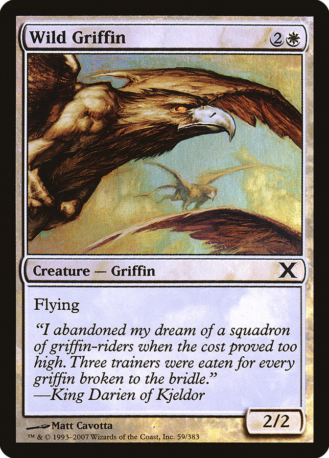 Image of Wild Griffin (Premium Foil) [Tenth Edition]