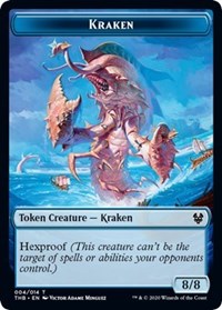 Image of Kraken // Satyr Double-Sided Token [Theros Beyond Death Tokens]