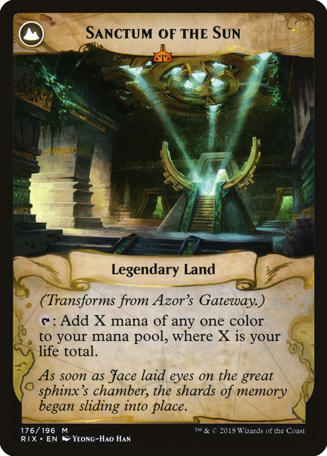 Image of Azor's Gateway // Sanctum of the Sun [Rivals of Ixalan]
