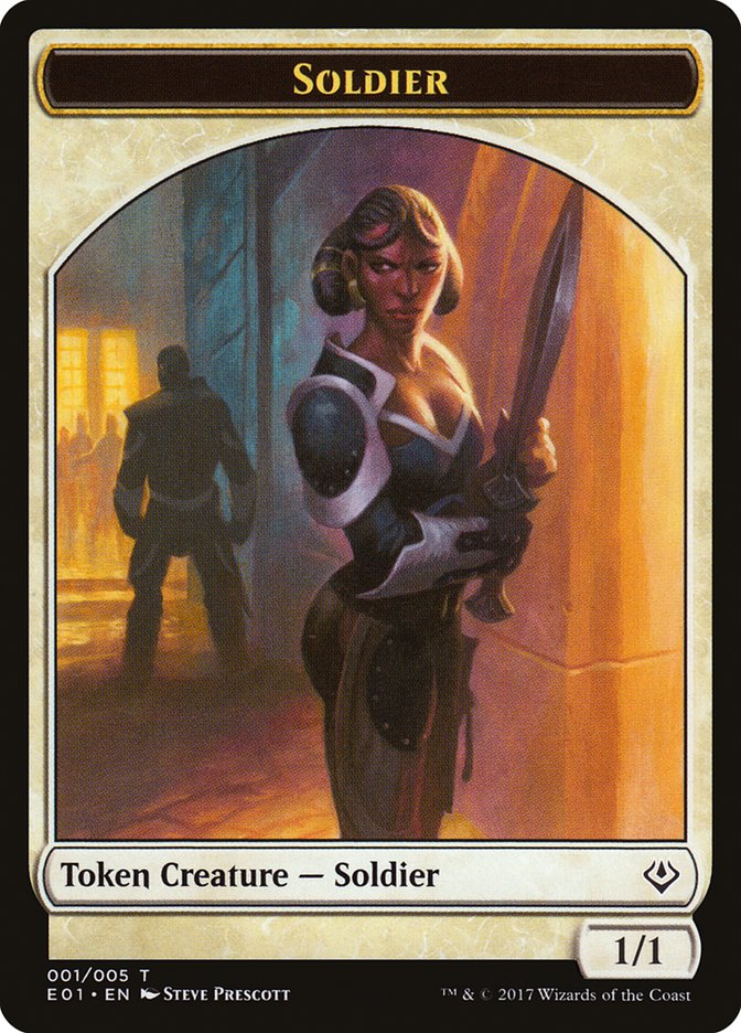 Image of Soldier Token [Archenemy: Nicol Bolas Tokens]