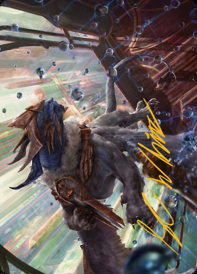 Image of Change of Plans Art Card (Gold-Stamped Signature) [Streets of New Capenna Art Series]