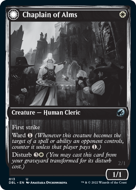 Image of Chaplain of Alms // Chapel Shieldgeist [Innistrad: Double Feature]