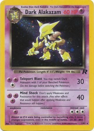 Dark Alakazam 1/82 Holo Team Rocket (Light Play) Unlimited