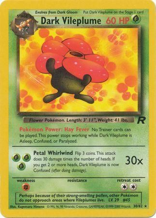 Image of Dark Vileplume 13/82 Holo Team Rocket (Lightly Played) Unlimited