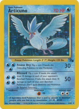 Articuno 2/62 Holo Fossil ( Lightly Played) Unlimited