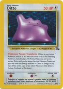 Ditto 3/62 Holo Fossil ( Near Mint) Unlimited