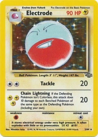 Electrode 2/64 Holo Jungle (Slightly Played) Unlimited