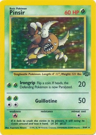 Pinsir 9/64 Holo Jungle (Near Mint) Unlimited