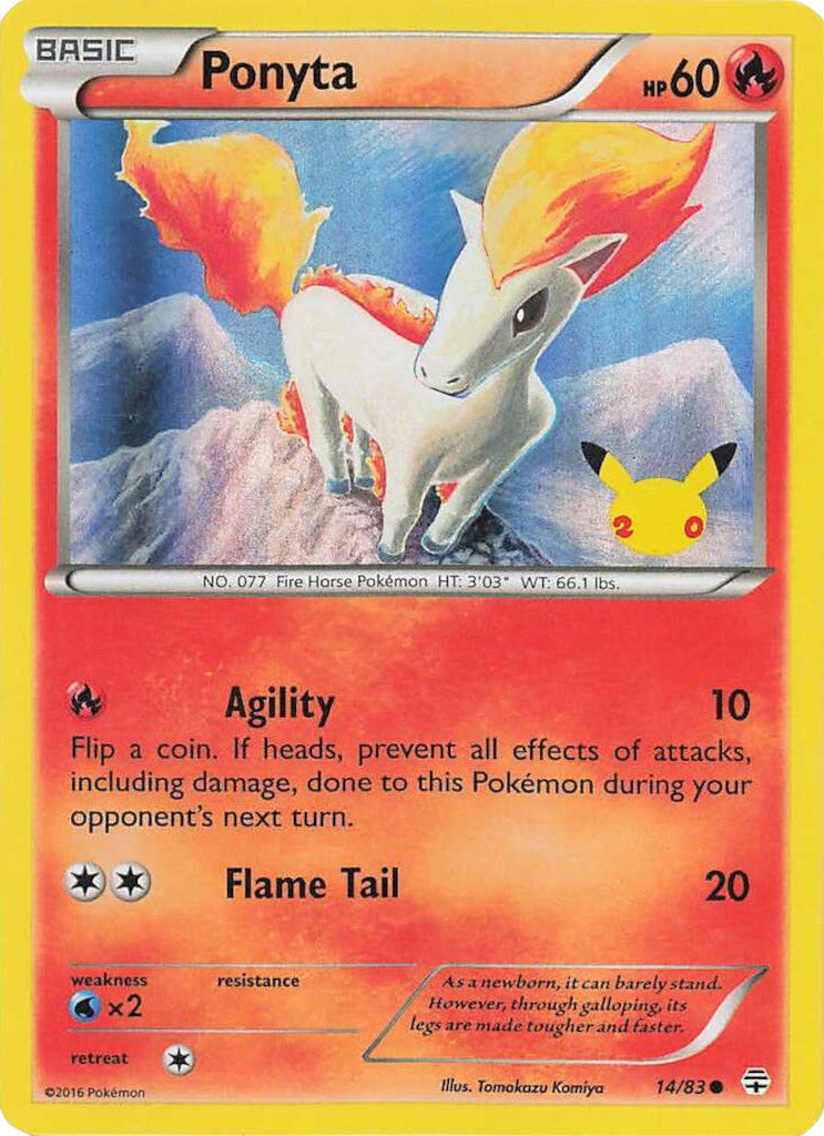 Image of Ponyta (14/83) (20th Anniversary Stamp) [XY: Generations]