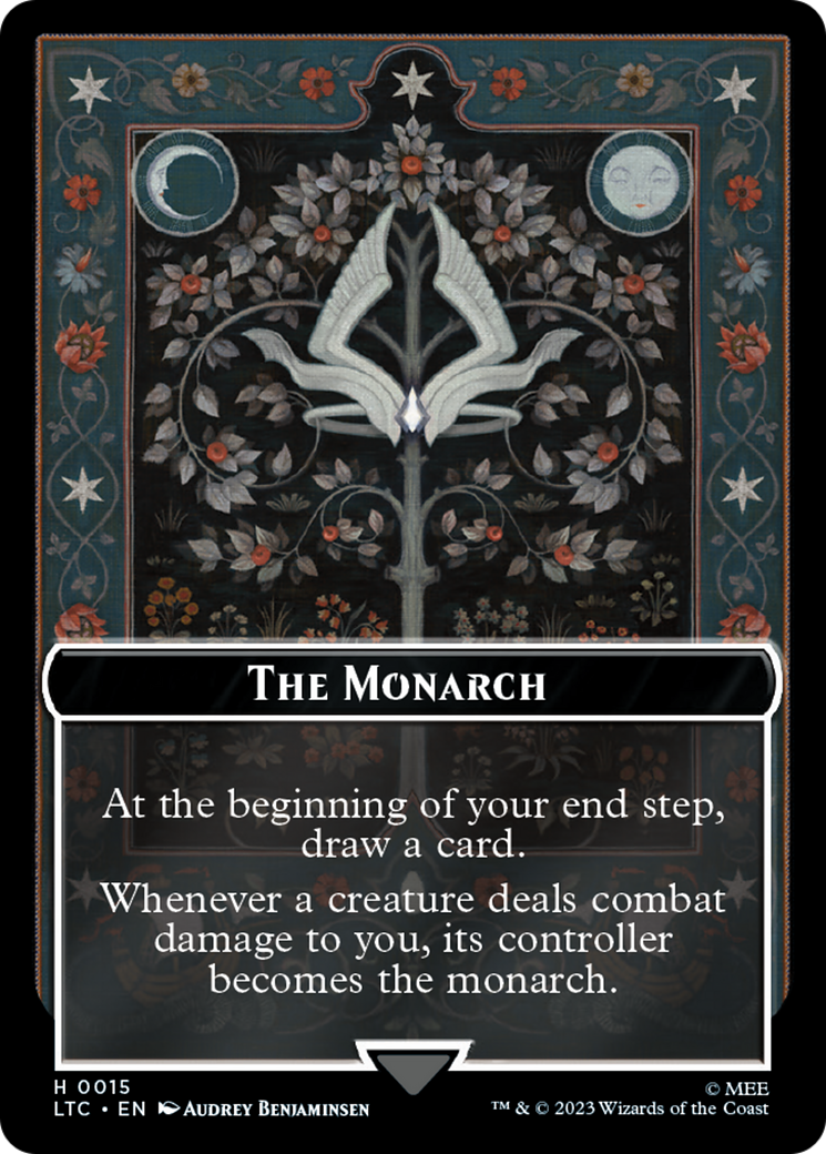 Image of The Monarch // Treasure Double-Sided Token [The Lord of the Rings: Tales of Middle-Earth Commander Tokens]