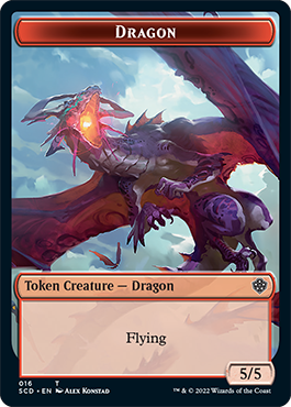 Image of Dragon // Dragon Double-Sided Token [Starter Commander Decks]