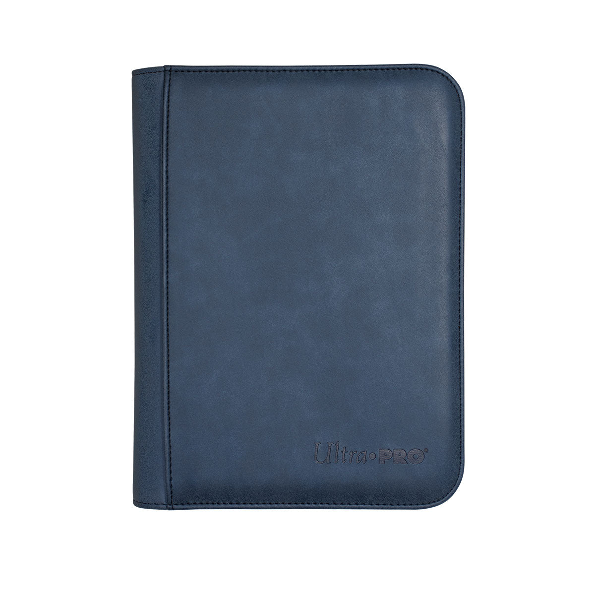 Image of Sapphire Suede Zipper 4 Pocket Binder - Ultra Pro