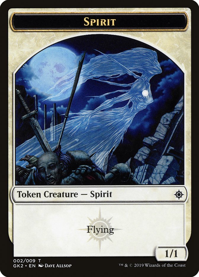 Image of Spirit (002) // Spirit (010) Double-Sided Token [Ravnica Allegiance Guild Kit Tokens]