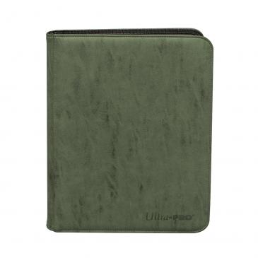 Image of Emerald Suede Zipper 9 Pocket Binder - Ultra Pro