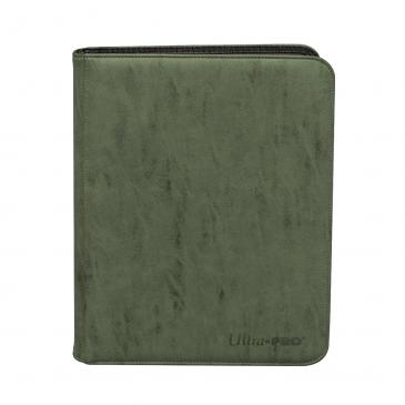 Emerald Suede Zipper 9 Pocket Binder - Ultra Pro
