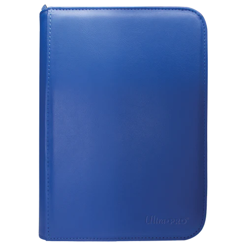Blue Pro Vivid 4 Pocket Zippered Binder