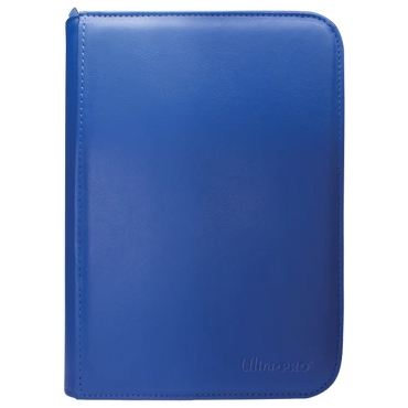 Blue Pro Vivid 4 Pocket Zippered Binder