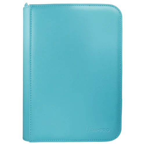 Image of Light Blue Pro Vivid 4 Pocket Zippered Binder